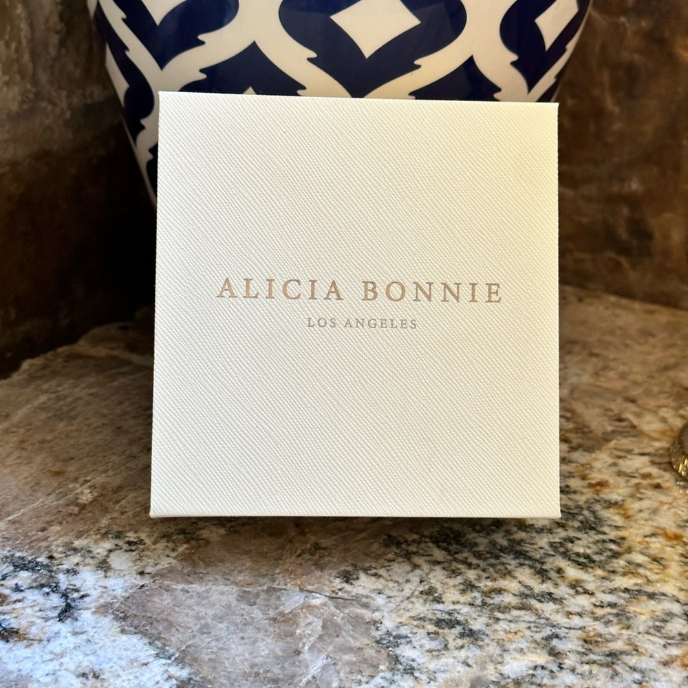 Alicia Bonnie Gold Ruby CZ Stud Earrings - Picture 10 of 10